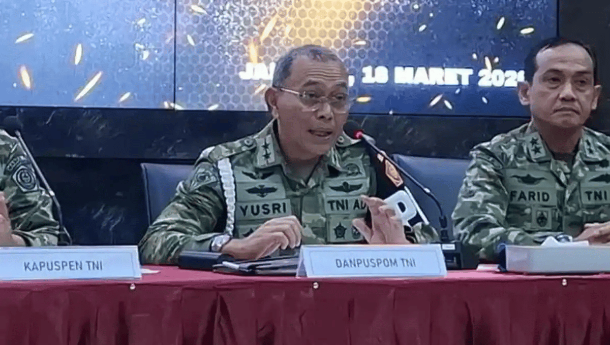 Prajurit TNI Siram Air Keras: 4 Tersangka Sudah Diamankan di Puspom TNI